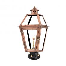 Primo Gas Lanterns OL-27G_CT/PM - Gas Post Mount w/Column Top