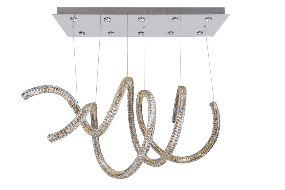 Ravina 10 Light + LED Convertible Pendant - Flush Mount