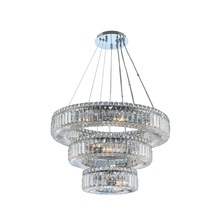 Allegri by Kalco Lighting 11772-010-FR001 - Rondelle (12 + 18 + 26) Inch 3 Tier Pendant