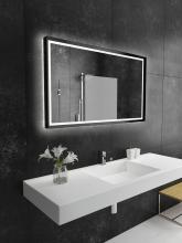 Paris Mirrors OPERX48286000-BLK - Opera Black Framed LED Mirror (Frontlit and Backlit)