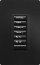 Lutron Electronics RRD-HN6BRL-MN - CL RA2 6BRL HYB ST KEYPAD MIDNIGHT