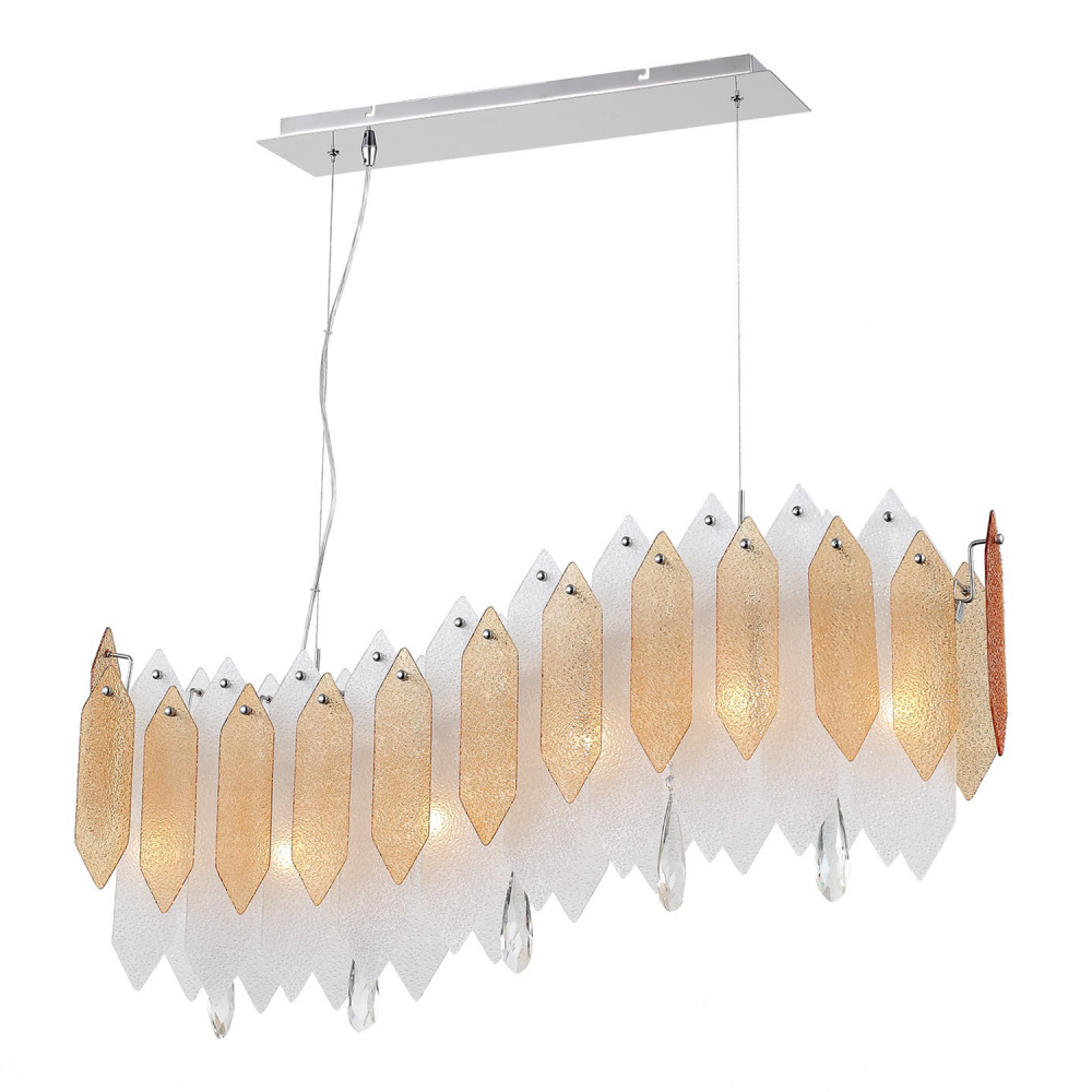 6-Light 40&#34; Linear Chandelier