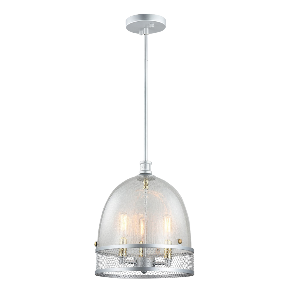 3-Light 11&#34; Boutique Dome Pendant Light