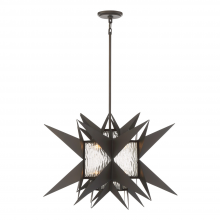 ZEEV Lighting CD10125-8-ORB - 8-Light 28&#34; Mexican Themed Pendant Light