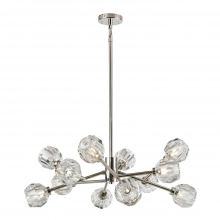 ZEEV Lighting CD10310-12-PN - 12-Light 35&#34; Modern Sputnik Polished Nickel Crystal Chandelier