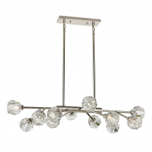 ZEEV Lighting CD10312-12-PN - 12-Light 35&#34; Modern Sputnik Polished Nickel Crystal Chandelier