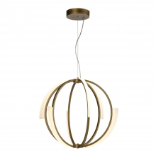 ZEEV Lighting CD10350-LED-AGB - LED 26&#34; Aged Brass Geometrical Sphere Styled Chandelier