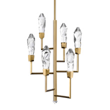 ZEEV Lighting CD11425-LED-7-AGB - Angelus 18&#34; Crystal Tiered Chandelier