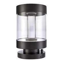 ZEEV Lighting EBP11122-LED-12R-MBK - Claro 14&#34; Round Glass Bollard