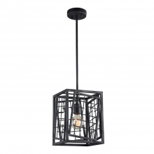 ZEEV Lighting MP40031-1-RI - Single Light 9&#34; Square Cage Mini Pendant