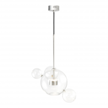 ZEEV Lighting P30104-2-PN - 2-Light LED 22" Polished Nickel Multi Globe Pendant