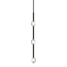ZEEV Lighting PV10809-LED-3-BX-LB - Diamante 28&#34; Vertical Crystal Pendant