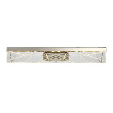 ZEEV Lighting VL11508-LED-36A-PN - LED 3CCT 35&#34; Thick Engraved Crystals Polished Nickel Vanity Light