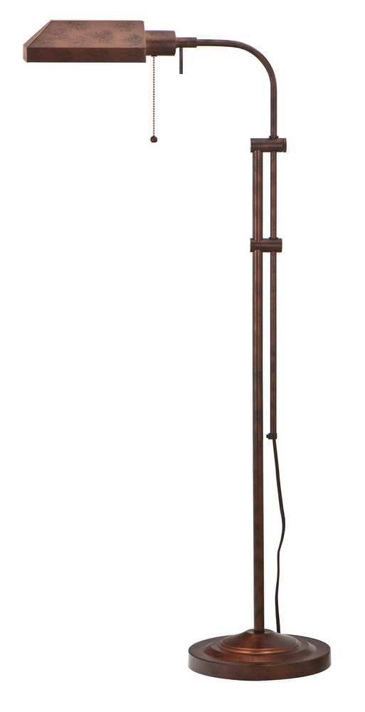 62&#34; Height Metal Floor Lamp in Rust