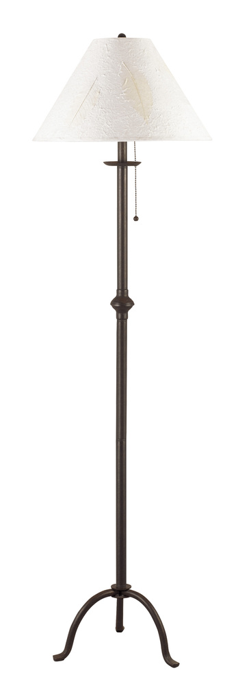 57&#34; Height Iron Floor Lamp in Black