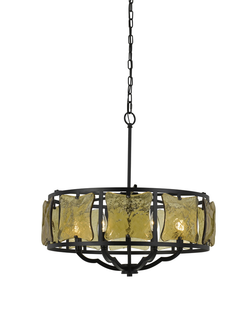 25&#34; Height Iron Chandelier in Black Smith Finish