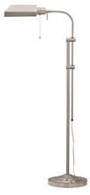 CAL Lighting BO-117FL-BS - 62&#34; Height Metal Floor Lamp in Brushed Steel