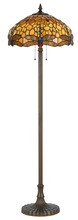 CAL Lighting BO-2372FL - 60&#34; Height Zinc Cast Floor Lamp in Antique Brass