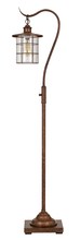 CAL Lighting BO-2668FL-RU - Silverton floor lamp With Glass Shade (Edison Bulb included)