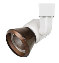 CAL Lighting HT-888WH-CONERU - 6.25&#34; Height Metal Track Head in White Finish