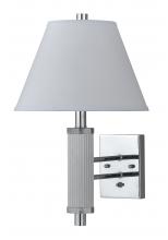 CAL Lighting LA-8003WL-1CH - 19&#34; Height Metal Wall Lamp in Chrome