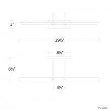 Modern Forms Canada PL-36530-40-BK - Ansel Picture Light