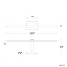 Modern Forms Canada PL-48530-40-BK - Inlet Picture Light