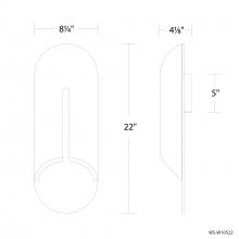 Modern Forms Canada WS-W10522-35-BV/BK - Clog Outdoor Wall Sconce Light