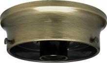 Satco Products Inc. 90/331 - 4&#34; Wired Holder; Antique Brass Finish; Includes Hardware; 60W Max