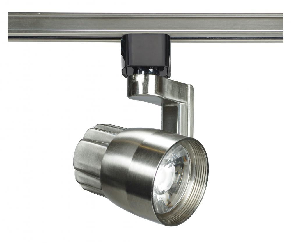 LED 12W Track Head - Angle arm - Brushed Nickel Finish - 36 Degree Beam