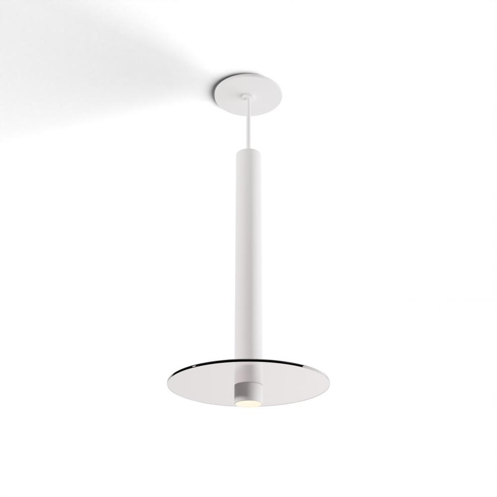 Combi Pendant 16&#34; Single Unit Matte White with Matte White Canopy