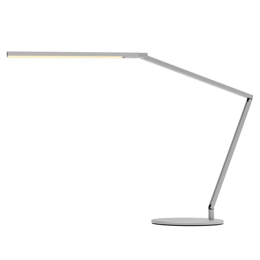 Z-Bar PRO LED Desk Lamp Gen 4 (Silver) with Desk Base