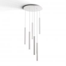 Koncept Inc CMP-C6-S-16-MWT - Combi Pendant 16&#34; Circular 6 Combo Matte White with Matte White Canopy