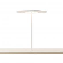 Koncept Inc YUC-SW-MWT-THR+ALTM - Yurei Co-Working Lamp (Matte White) with Acoustic Shade, Light Marble