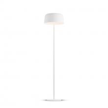 Koncept Inc YUF-SW-MWT+MMWT - Yurei Floor Lamp (Matte White) with 14&#34; Metal Shade, Matte White