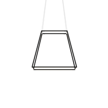 Koncept Inc ZBP-24-RS-SW-MTB-CNP - Z-Bar Pendant Rise Medium Square, Soft Warm, Matte Black, 26" x 26" x 22"