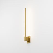 Koncept Inc ZBW-24-4-EM-SW-GLD - Z-Bar Wall Sconce, Soft Warm, Gold, 24,&#34; End Mount