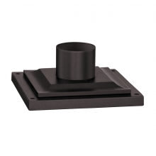 Troy PMB4941-TBZ - Textured Bronze Square Pier Mount