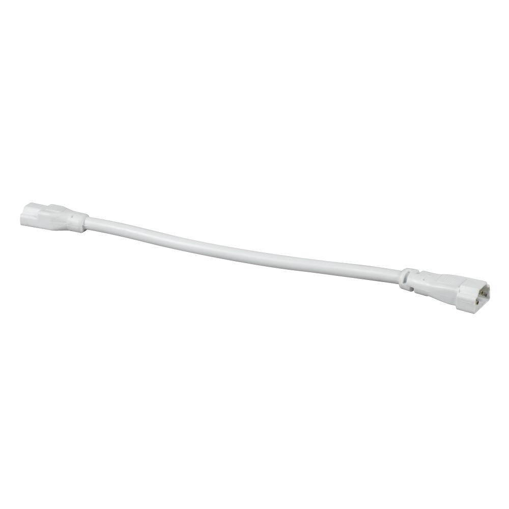 Fluorescent Under Cabinet Strip Light - 6&#34; Connector Wire for T5 Strip Light