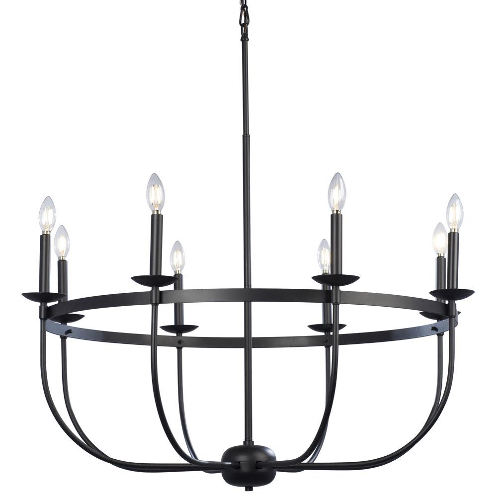 8L Chandelier BK