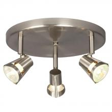 Galaxy Lighting 755599BN - Three Light Halogen Monopoint - Brushed Nickel