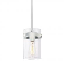 Galaxy Lighting 926264BN - 1L Mini-Pendant BN with 6&#34;,12&#34; & 18&#34; Ext. Rods and Swivel