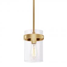 Galaxy Lighting 926264GD - 1L Mini-Pendant GD with 6&#34;,12&#34; & 18&#34; Ext. Rods and Swivel