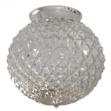 Galaxy Lighting G-D61035 - 6&#34; Clear Diamond Cut Glass for 3.25&#34; Holder