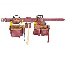 Kunys Leather 21455X - TOP OF THE LINE PRO FRAMER&#39;S HEAVY-DUTY LEATHER COMBO SYSTEM - XL - 19 POCKETS