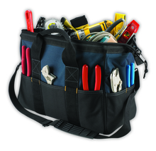 Kunys Leather SW797 - 16&#34; LARGE BIGMOUTHTM TOTE BAG - 22 POCKETS