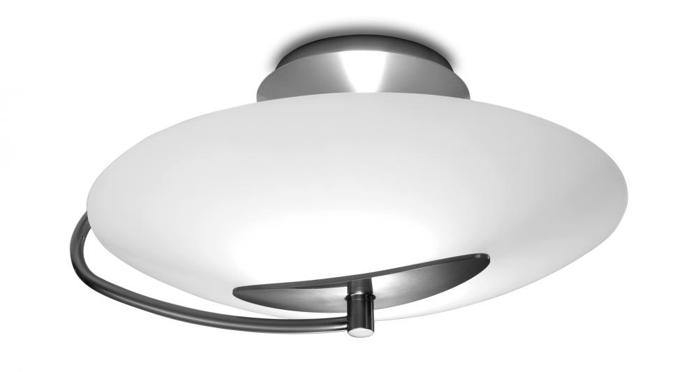 Nickel Bowl Semi-Flush Mount