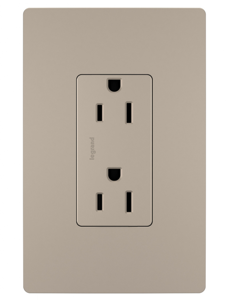 radiant® Tamper-Resistant Outlet, Nickel (12 pack)