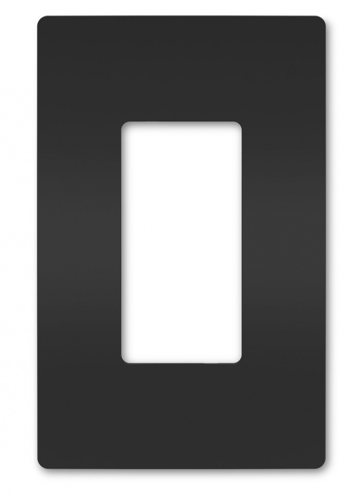 radiant? 1-Gang Screwless Wall Plate, Black