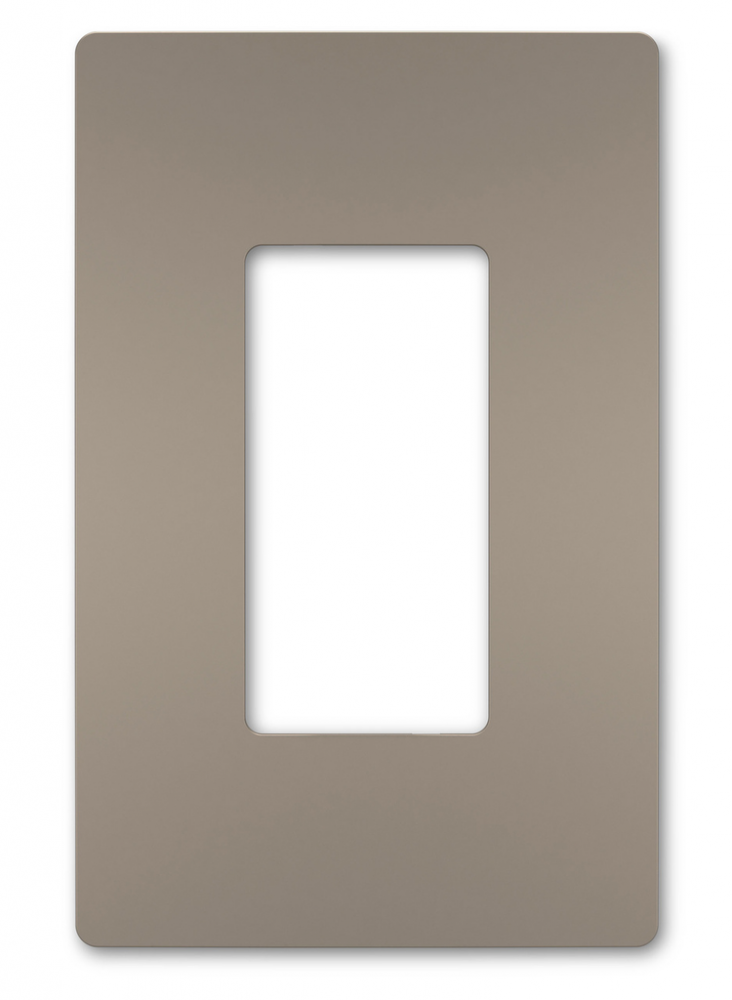 radiant One-Gang Screwless Wall Plate, Nickel